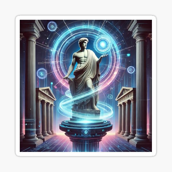 Item preview, Neoclassical Titan: The Fusion of Time and Technology designed and sold by PoseArtistry.