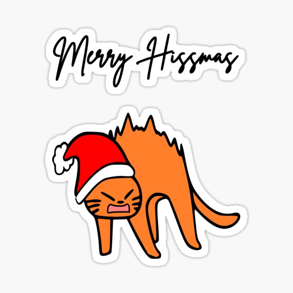 Artikel-Vorschau von Fröhliche Weihnachts-Orange-Katze, designt und verkauft von RubberBandBall.