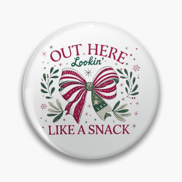 Item preview, Out here looking like a snack christmas bow mistletoe design designed and sold by Dominika Farkašová.