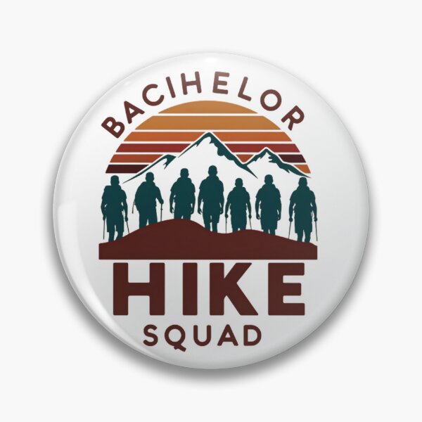 Item preview, Bachelor Hike Squad Retro Sunset Design for Adventure Lovers designed and sold by ibobo4656.