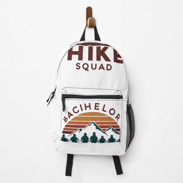 Item preview, Bachelor Hike Squad Retro Sunset Design for Adventure Lovers designed and sold by ibobo4656.