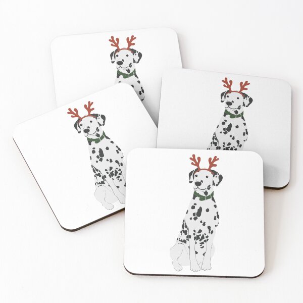 Item preview, Dalmatian with wearing Reindeer Hairband designed and sold by Raonmemory.