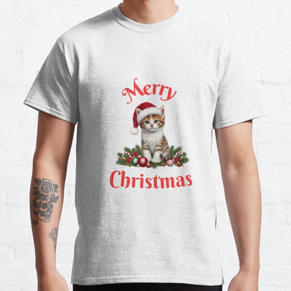 Item preview, Festive Christmas Kitten - Adorable Holiday Vibes designed and sold by hmitev.