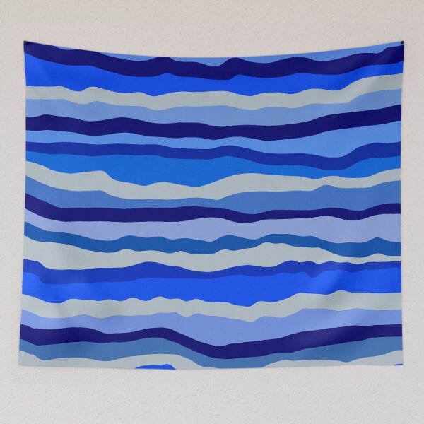 Item preview, Ocean Abstract Horizontal Lines Beachy Vibes Beach House Decor Art 3 of 4 designed and sold by Beachy.