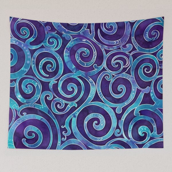 Artikelvorschau, Neuseeland Māori Paua Muster Koru Design 189 entworfen und verkauft von GrinGalore.