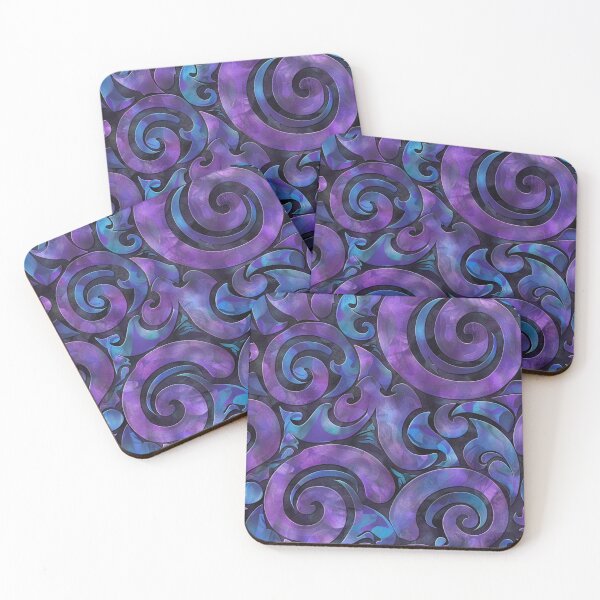 Item preview, New Zealand Māori Paua Pattern Koru Design 190 designed and sold by GrinGalore.