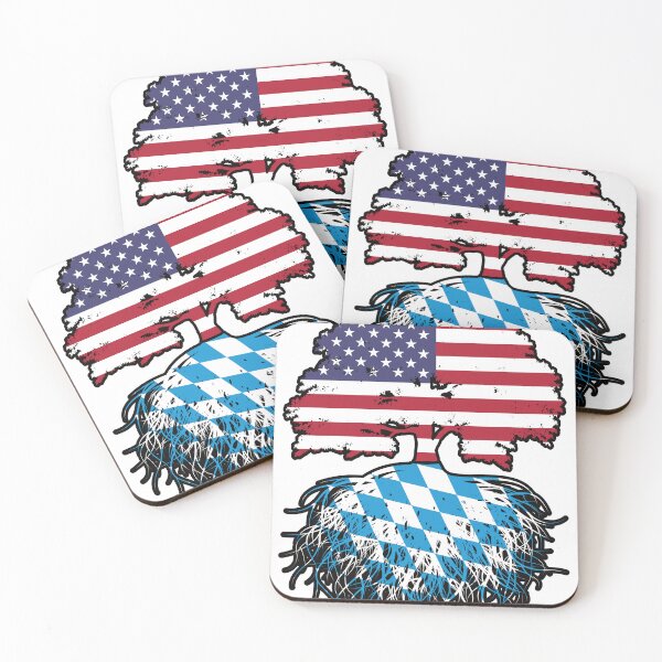 Item preview, Bavaria Bavarian American USA United States America Tree Roots Flag designed and sold by FlagX.