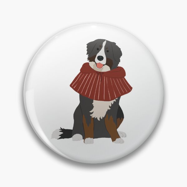 Item preview, Bernese Mountain Dog wearing a cozy red cape designed and sold by Raonmemory.