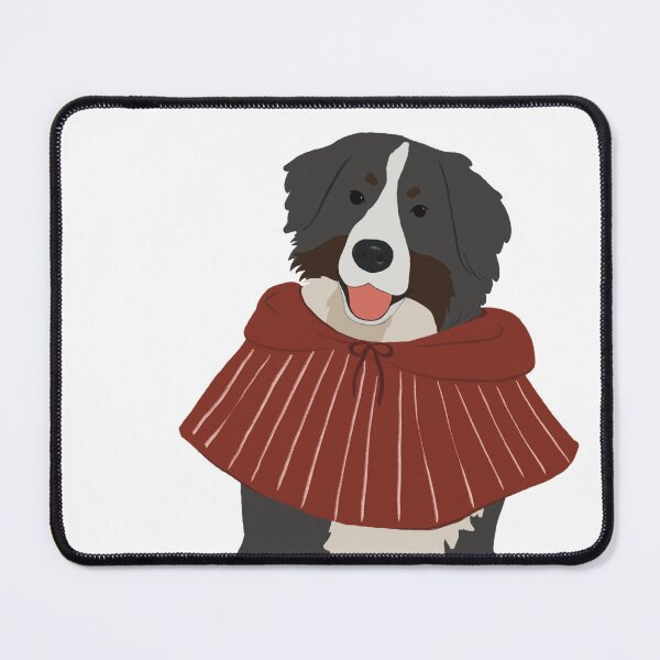 Item preview, Bernese Mountain Dog wearing a cozy red cape designed and sold by Raonmemory.