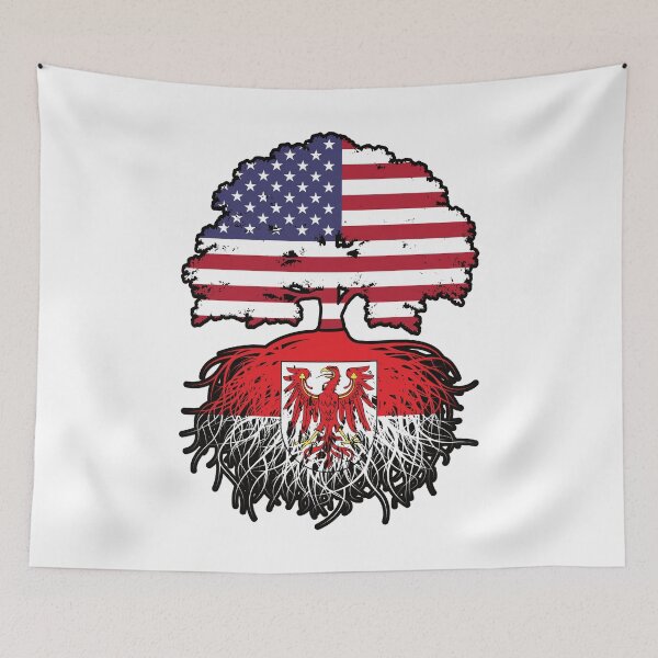Item preview, Brandenburg Brandenburger American USA United States America Tree Roots Flag designed and sold by FlagX.