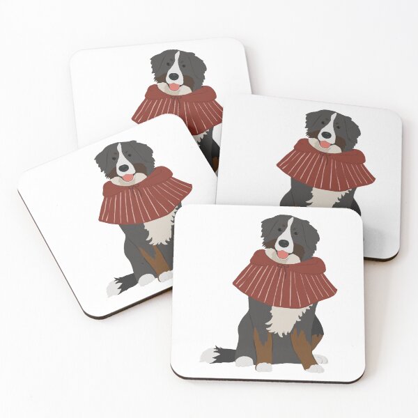 Item preview, Bernese Mountain Dog wearing a cozy red cape designed and sold by Raonmemory.
