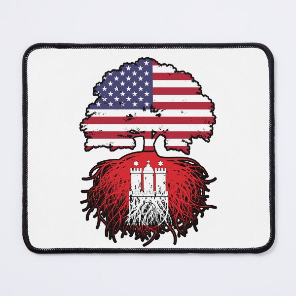 Item preview, Hamburg Hamburger American USA United States America Tree Roots Flag designed and sold by FlagX.