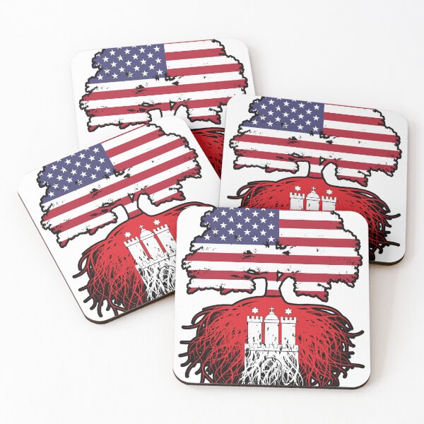 Item preview, Hamburg Hamburger American USA United States America Tree Roots Flag designed and sold by FlagX.
