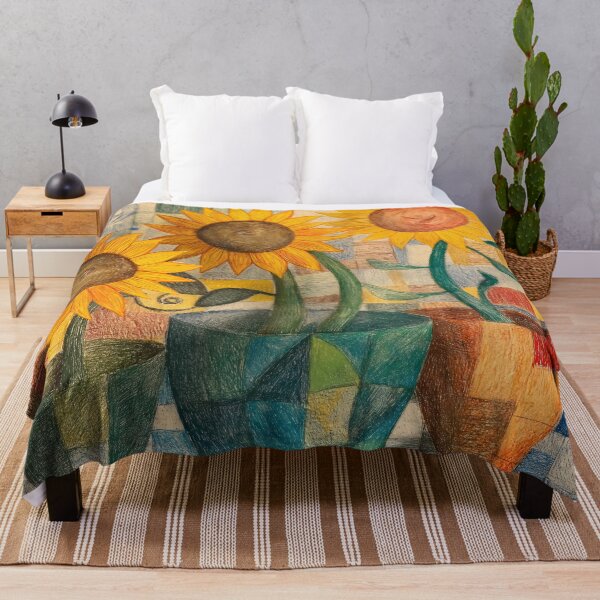 Item preview, Sunflowers. Vincent Van Gogh in Coloured Pencils. designed and sold by Shoot-The-Moon.
