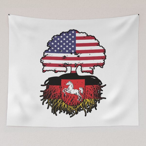 Item preview, Lower Saxony Lower Saxon American USA United States America Tree Roots Flag designed and sold by FlagX.