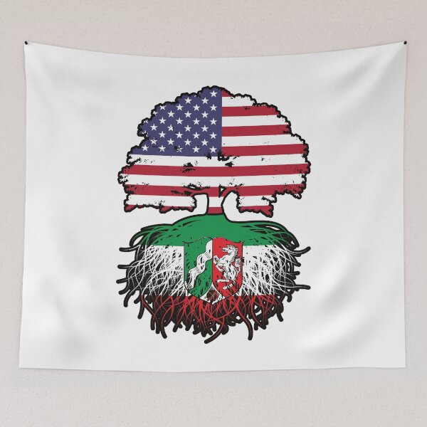 Item preview, North Rhine-Westphalia Nordrhein-Westfalen American USA United States America Tree Roots Flag designed and sold by FlagX.