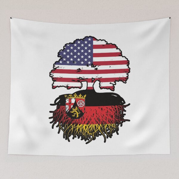 Item preview, Rhineland-Palatinate Rheinland-Pfalz American USA United States America Tree Roots Flag designed and sold by FlagX.