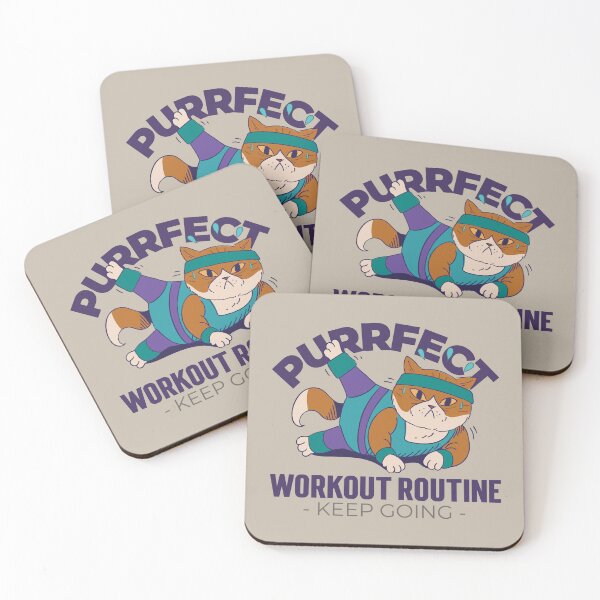 Item preview, Purrfect Workout Routine designed and sold by Fanverse Merchandise.