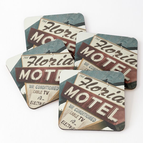 Item preview, Vintage Florida Motel Sign - Retro Roadside Mid-Century Art Print designed and sold by FraireDesign.
