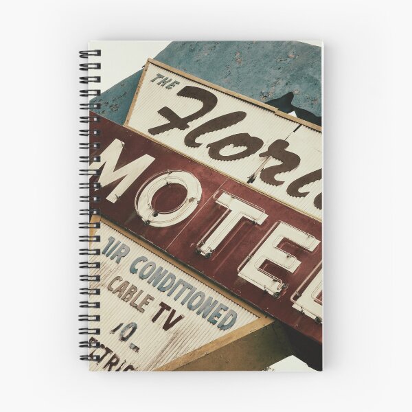 Aperçu de l'œuvre Panneau de motel vintage de Floride - Impression d'art rétro du milieu du siècle au bord de la route créée et vendue par FraireDesign.