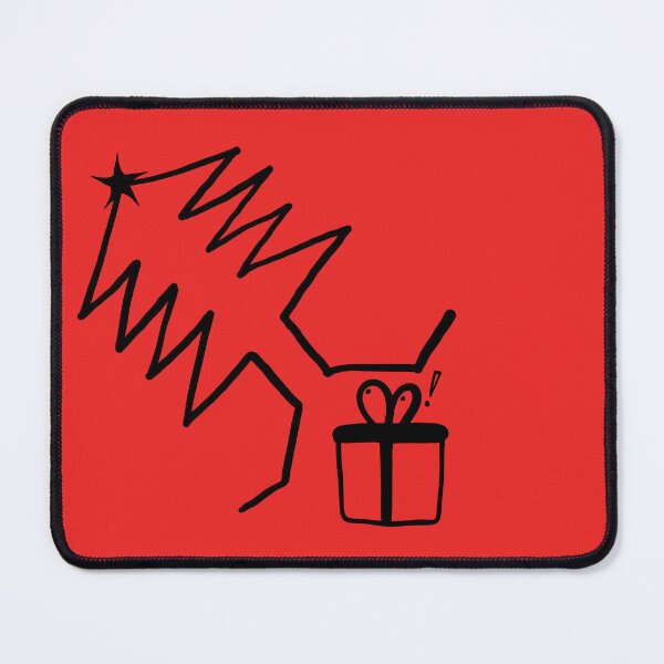 Item preview, Black line cartoon illustration of a Christmas tree with gift boxes. designed and sold by nongsao4.
