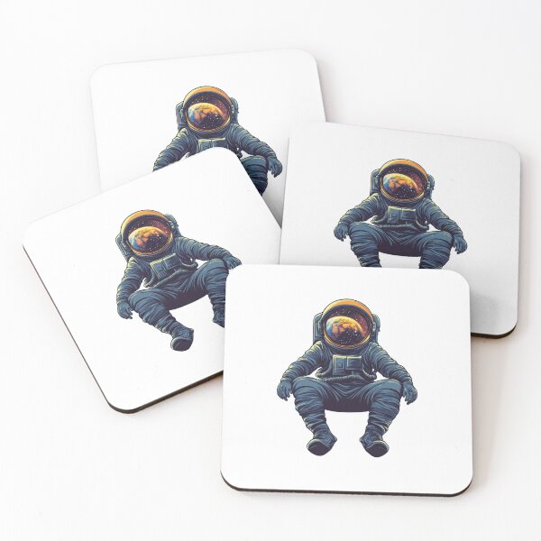 Item preview, Copy of Astronaut Floating in Space with a Glowing Helmet Reflection designed and sold by Enea Kelo.