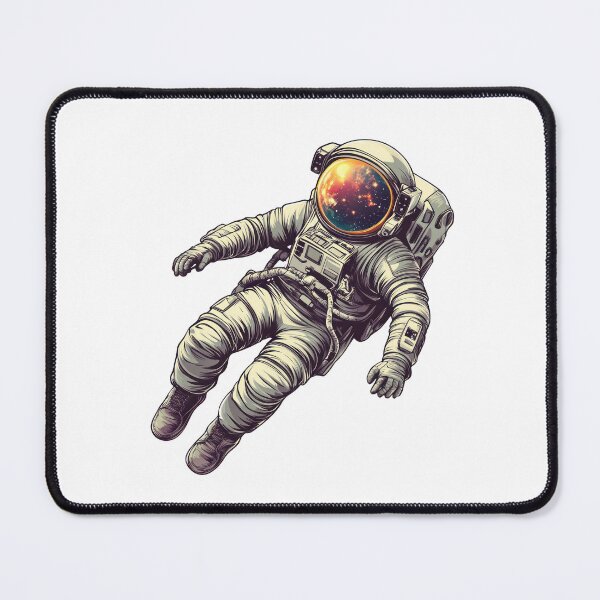 Item preview, Astronaut Floating in Space with a Glowing Helmet Reflection designed and sold by Enea Kelo.