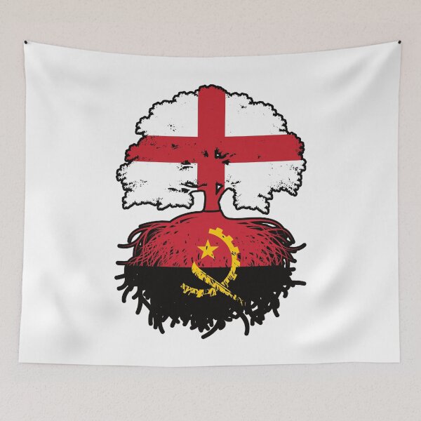 Item preview, Angola Angolan English England Tree Roots Flag designed and sold by FlagX.