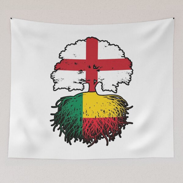 Item preview, Benin Beninese English England Tree Roots Flag designed and sold by FlagX.