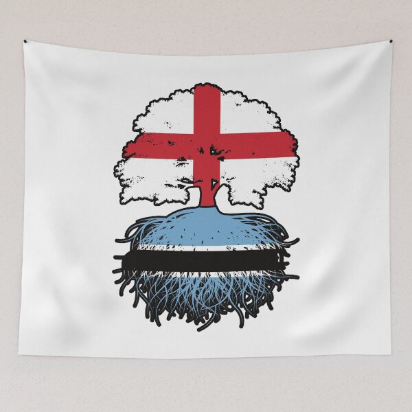 Item preview, Botswana Botswanian English England Tree Roots Flag designed and sold by FlagX.