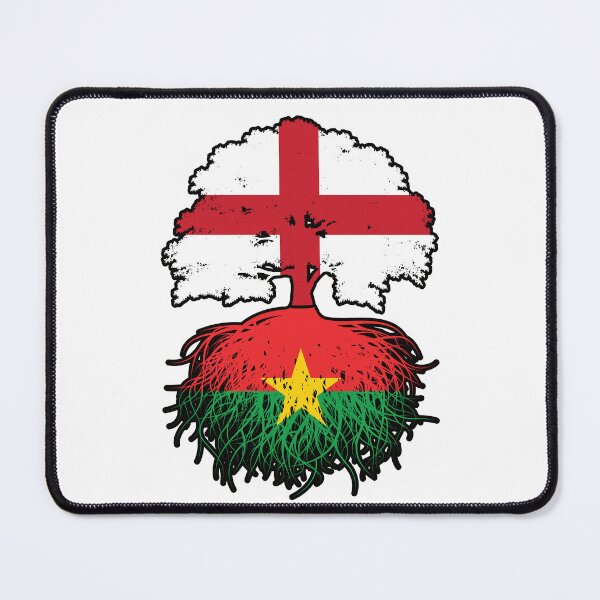 Item preview, Burkina Faso Burkinabe English England Tree Roots Flag designed and sold by FlagX.