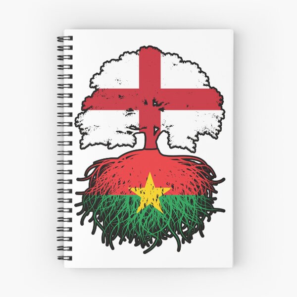Item preview, Burkina Faso Burkinabe English England Tree Roots Flag designed and sold by FlagX.