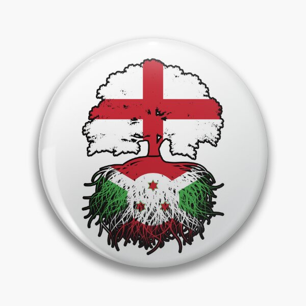 Item preview, Burundi Burundian English England Tree Roots Flag designed and sold by FlagX.