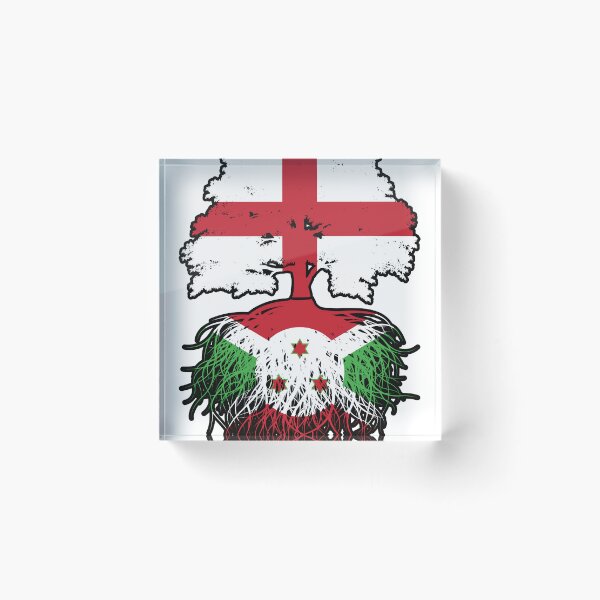 Item preview, Burundi Burundian English England Tree Roots Flag designed and sold by FlagX.