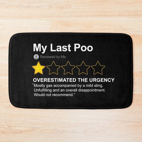 Item preview, My Last Poo Funny Poor Review Toilet Humor Gag designed and sold by Nerd Shizzle.