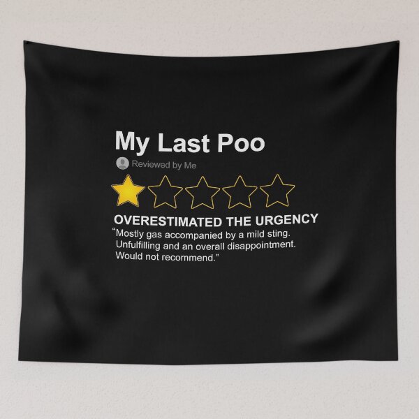 Item preview, My Last Poo Funny Poor Review Toilet Humor Gag designed and sold by Nerd Shizzle.