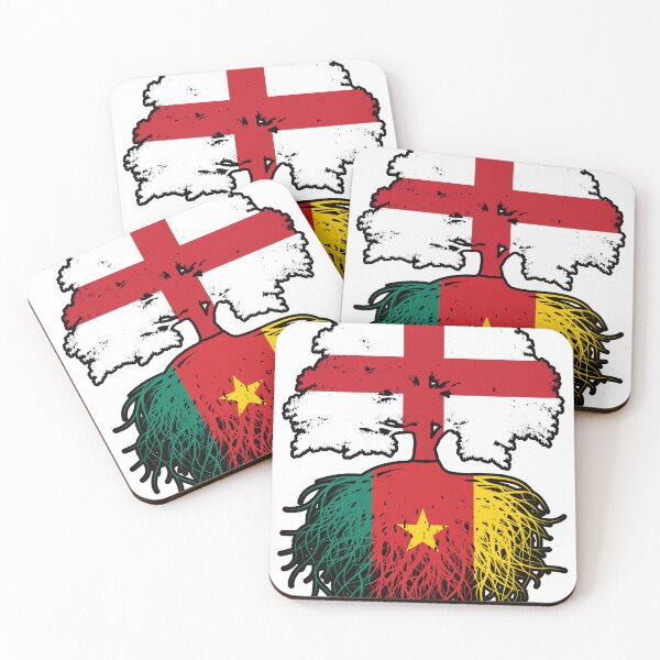 Item preview, Cameroon Cameroonian English England Tree Roots Flag designed and sold by FlagX.
