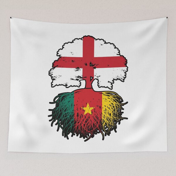 Item preview, Cameroon Cameroonian English England Tree Roots Flag designed and sold by FlagX.