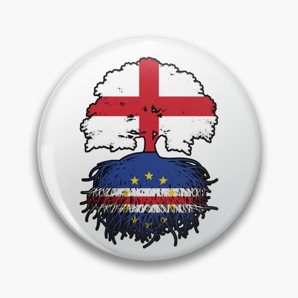 Item preview, Cabo Verde Cabo Verdean English England Tree Roots Flag designed and sold by FlagX.