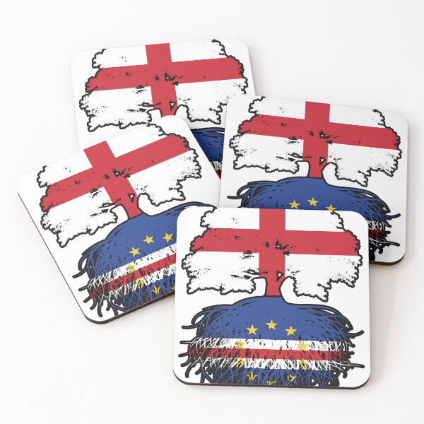 Item preview, Cabo Verde Cabo Verdean English England Tree Roots Flag designed and sold by FlagX.