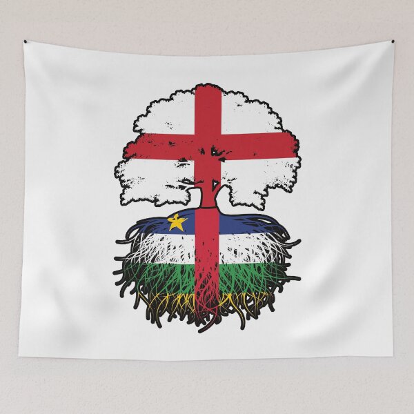 Item preview, Central African Republic Central African English England Tree Roots Flag designed and sold by FlagX.