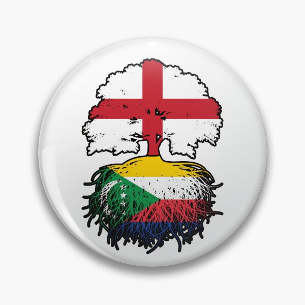 Item preview, Comoros Comorian English England Tree Roots Flag designed and sold by FlagX.