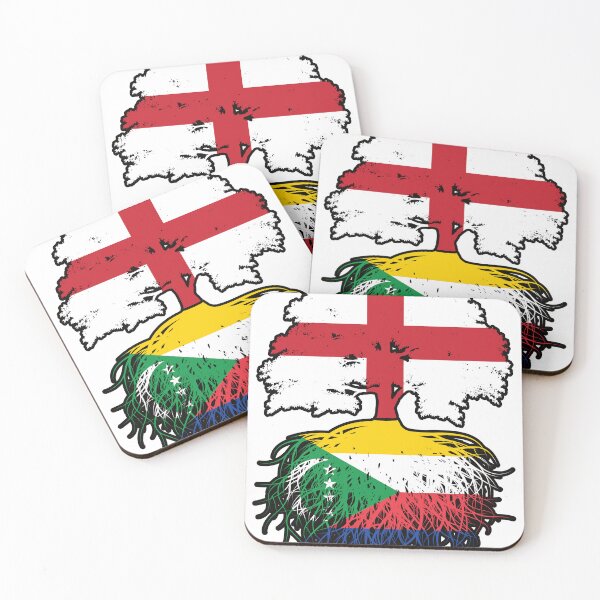 Item preview, Comoros Comorian English England Tree Roots Flag designed and sold by FlagX.