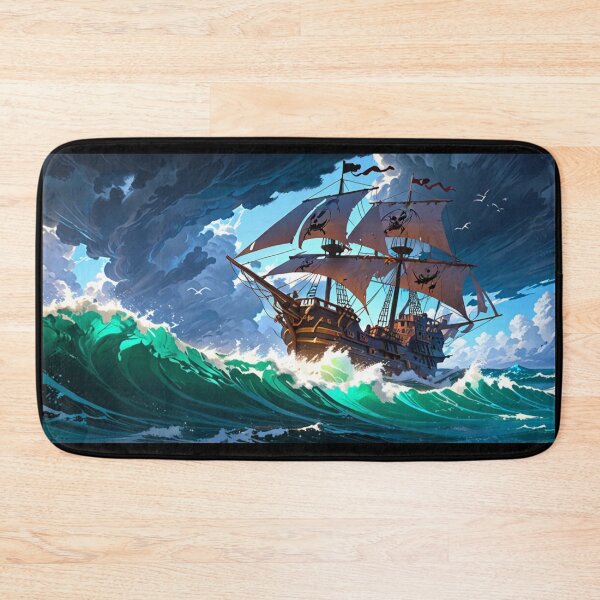 Item preview, Pirate Ship Braving the Stormy Seas designed and sold by TheSharpService.