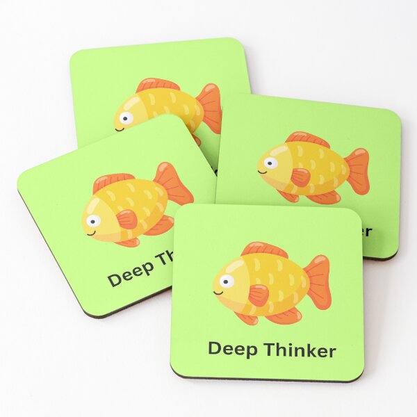 Item preview, Deep Thinker Fish designed and sold by alikelystory.