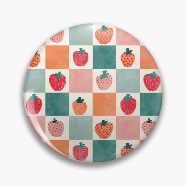 Item preview, Checkerboard and strawberries designed and sold by SJAPhoto.