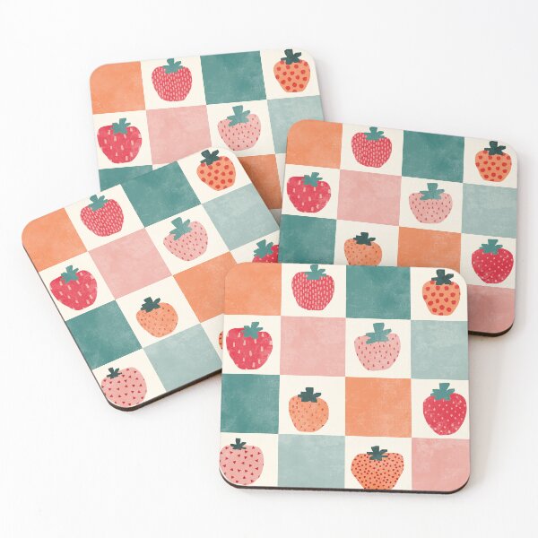 Item preview, Checkerboard and strawberries designed and sold by SJAPhoto.
