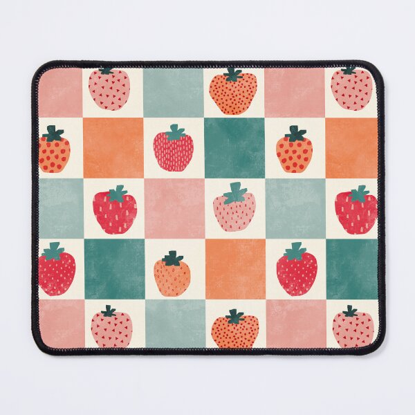Item preview, Checkerboard and strawberries designed and sold by SJAPhoto.