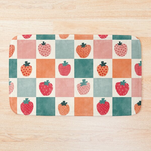 Item preview, Checkerboard and strawberries designed and sold by SJAPhoto.
