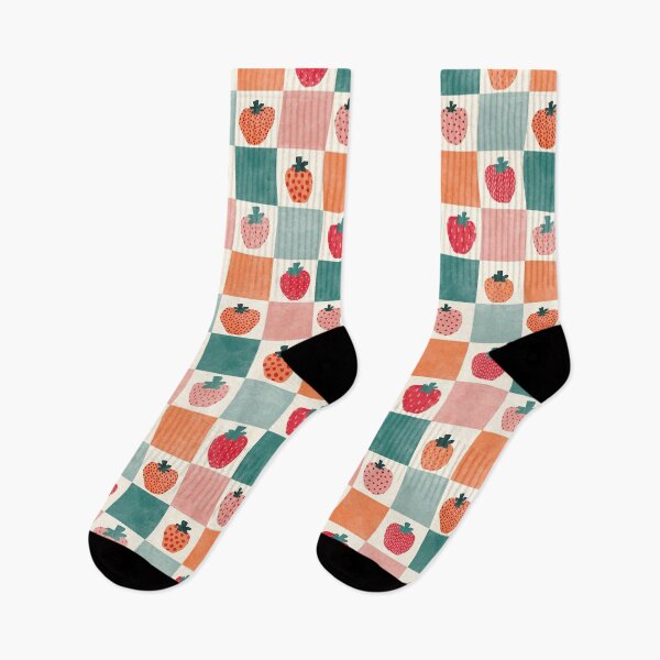Item preview, Checkerboard and strawberries designed and sold by SJAPhoto.